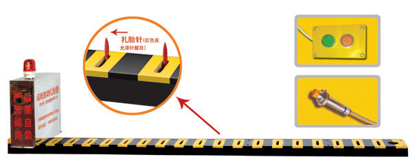 济南V3嵌入式闯岗自动扎胎器/阻车器
